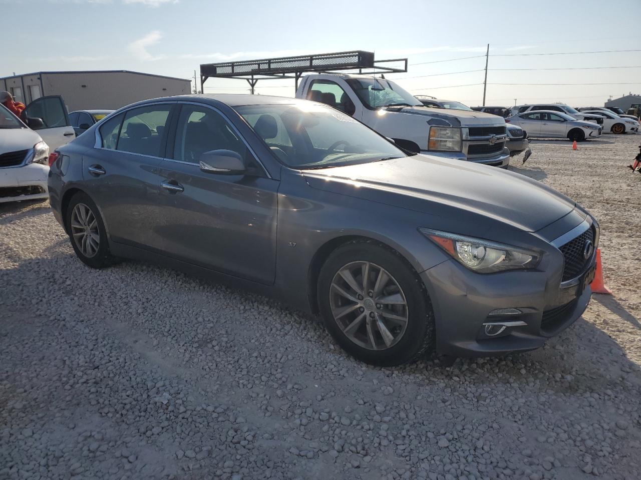 2015 Infiniti Q50 VIN JN1BV7AP2FM339605 Copart auction photo, hail damage thumbnail 4