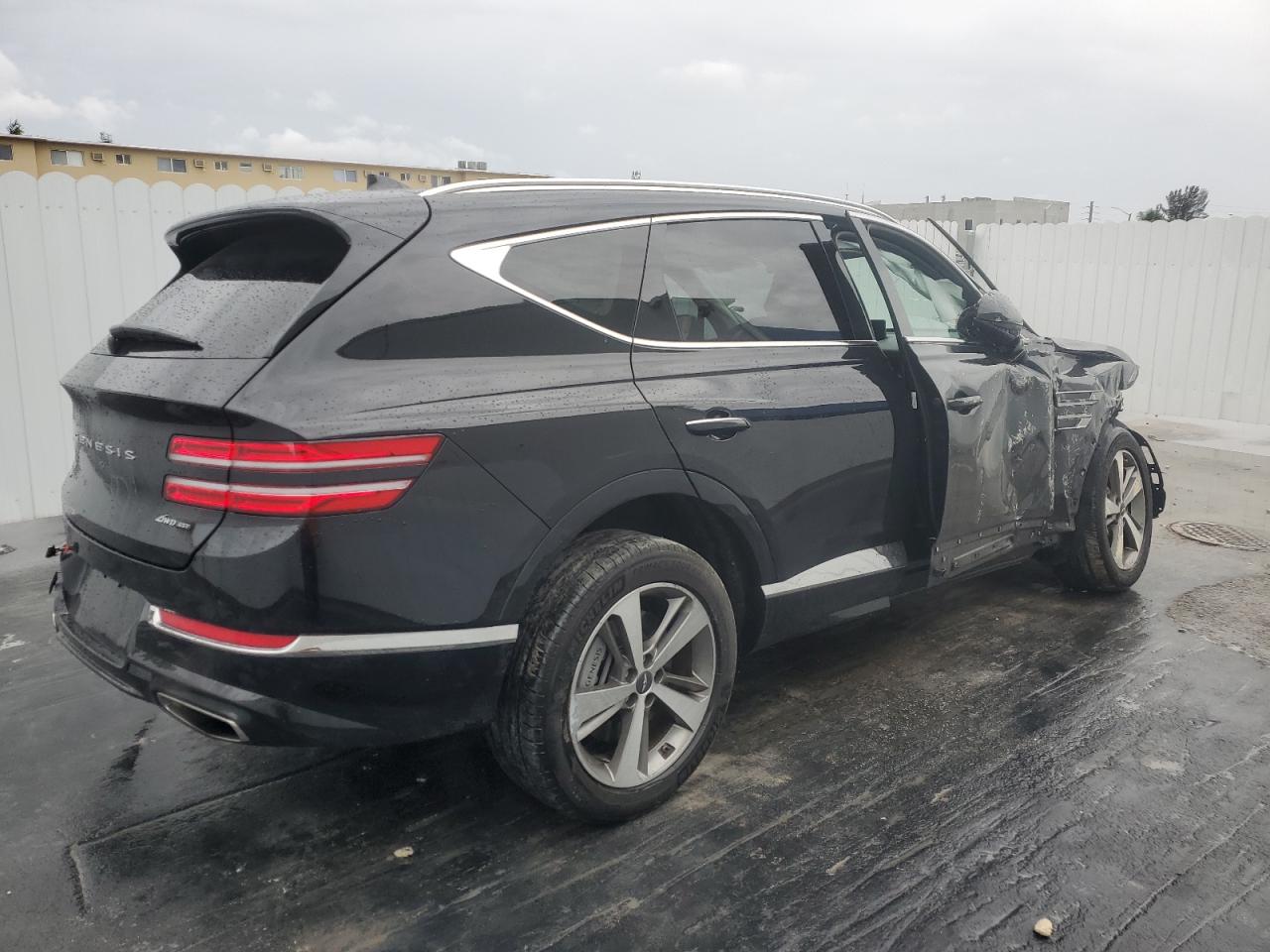 2024 Genesis Gv80 VIN KMUHCESCXRU202975 Copart auction photo, side / front end damage thumbnail 3