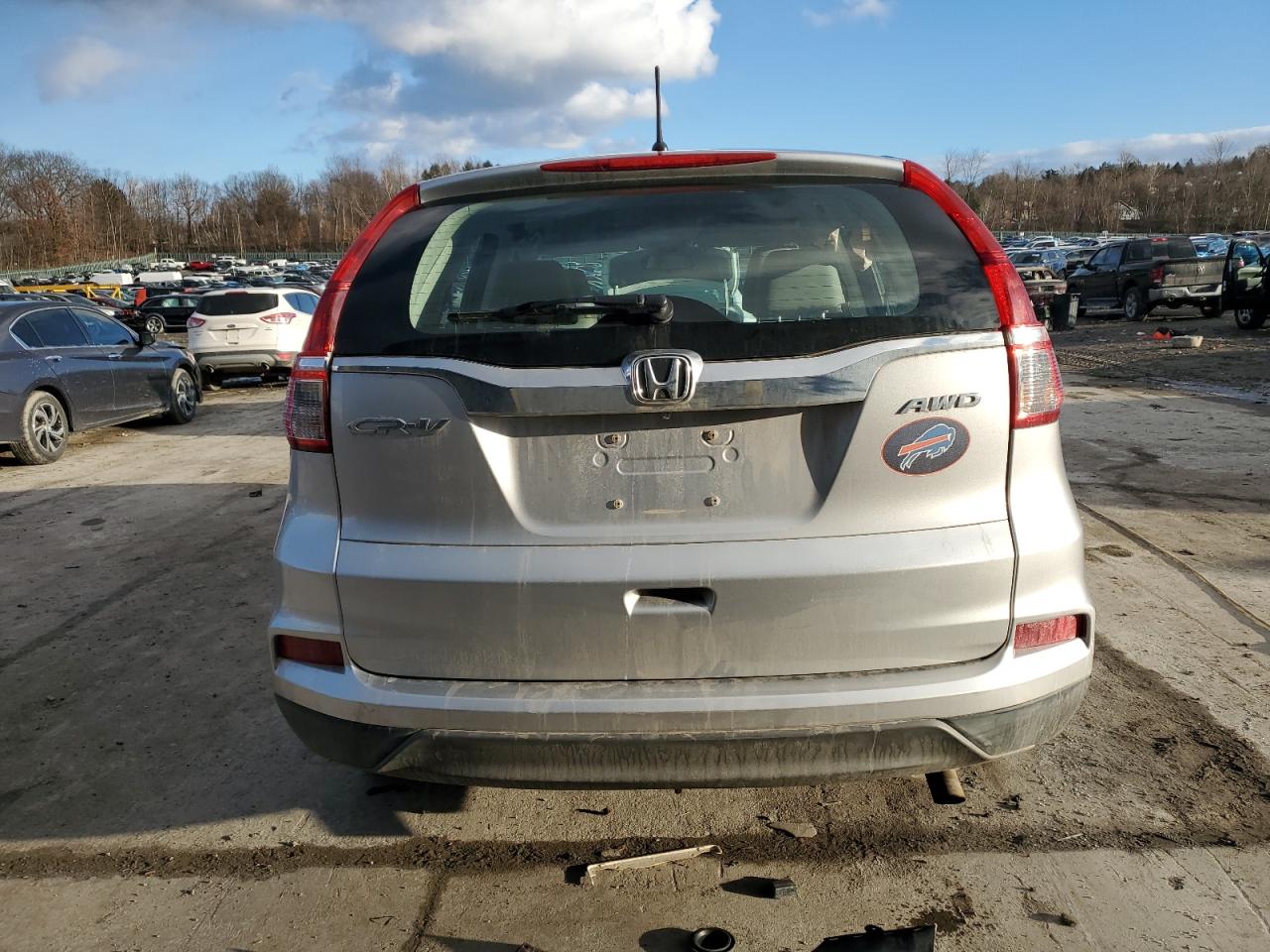 2016 Honda CR-V VIN 2HKRM4H33GH610702 Copart auction photo, side damage thumbnail 6