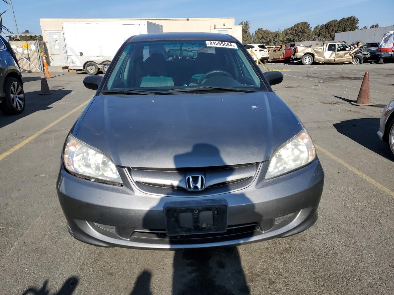 2004 Honda Civic VIN 2HGES16524H637208 Copart auction photo, rear end damage thumbnail 5
