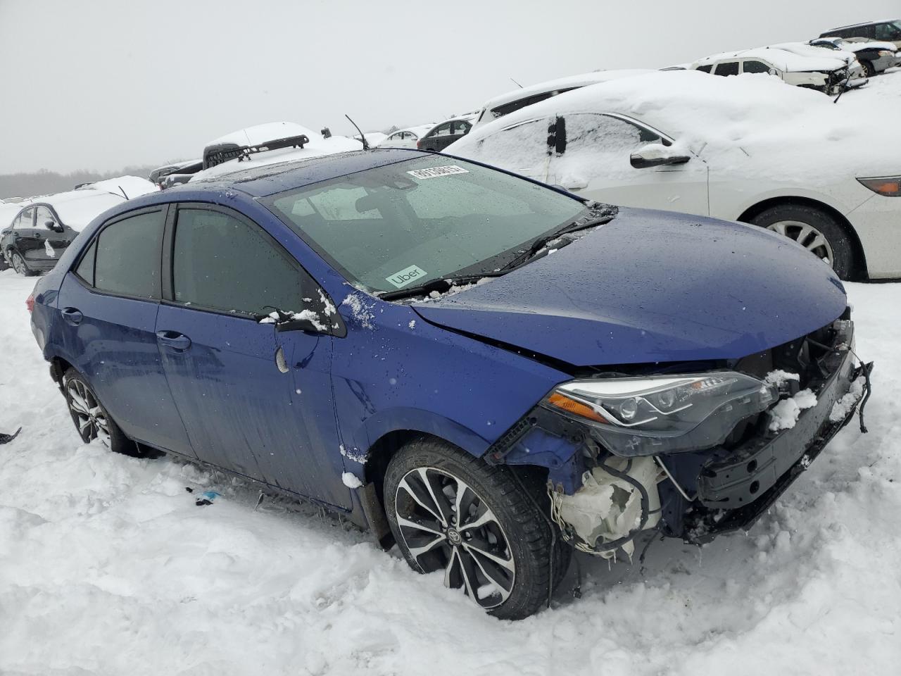 2017 Toyota Corolla VIN 2T1BURHEXHC942964 Copart auction photo, front end / rear end damage thumbnail 4