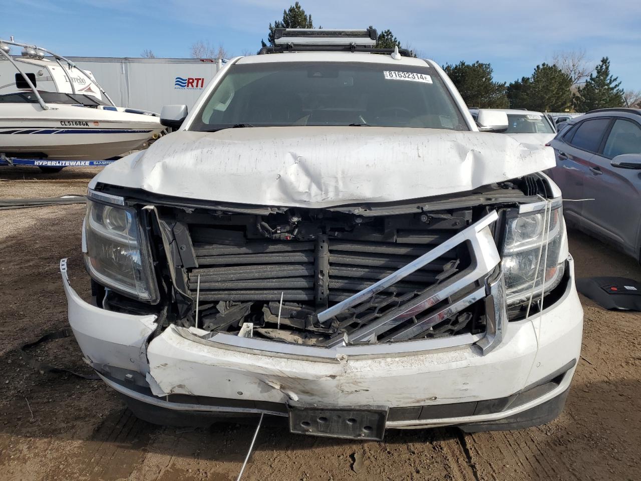 2018 Chevrolet Tahoe VIN 1GNSKBKC3JR201465 Copart auction photo, front end damage thumbnail 5