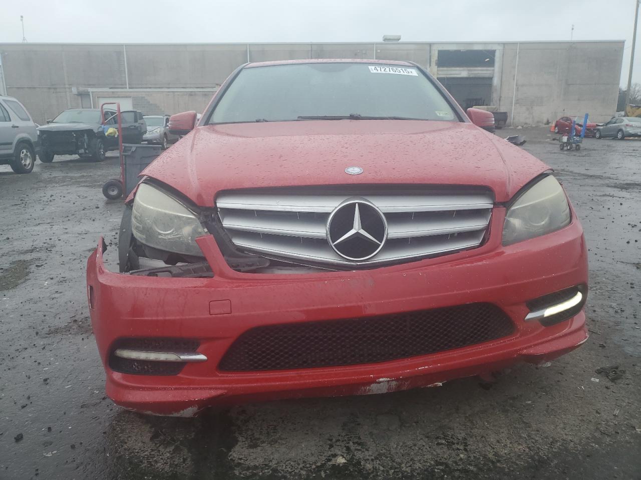2011 Mercedes-Benz C-klasse VIN WDDGF5EB6BR134911 Copart auction photo, rear end / front end damage thumbnail 5