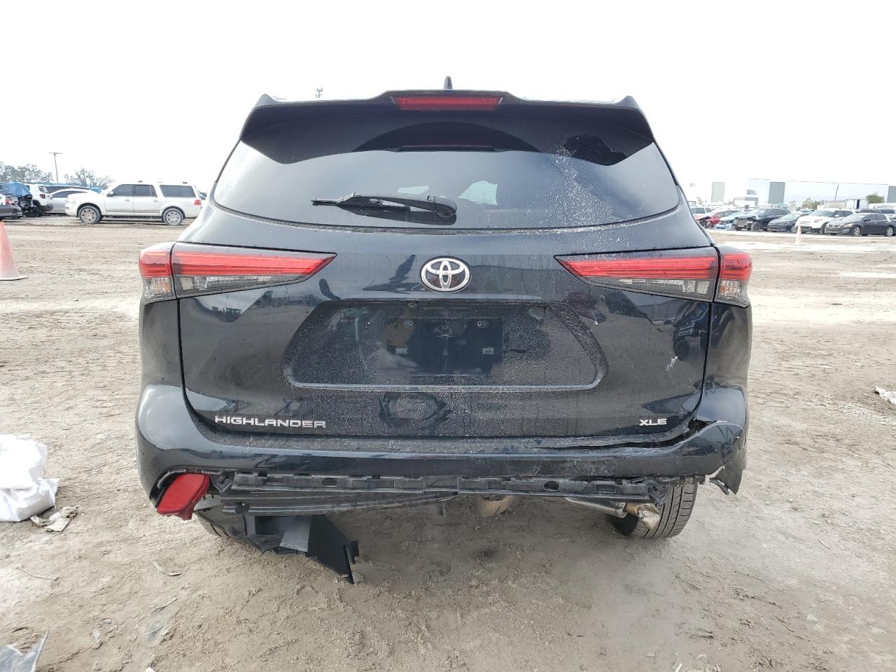 2021 Toyota Highlander VIN 5TDGZRAH4MS523053 Copart auction photo, all over damage thumbnail 6