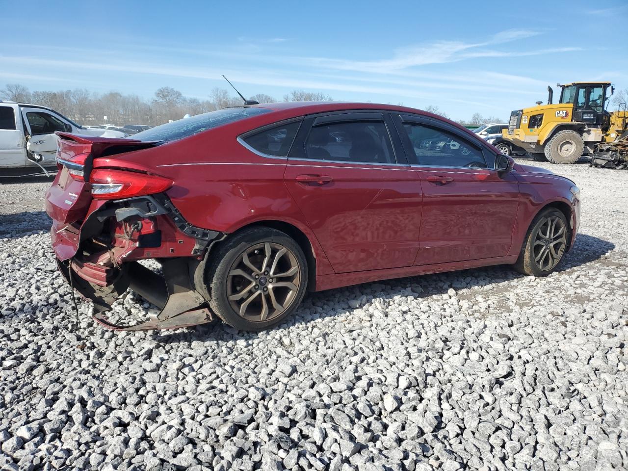 2017 Ford Fusion VIN 3FA6P0HD7HR243836 Copart auction photo, rear end damage thumbnail 3