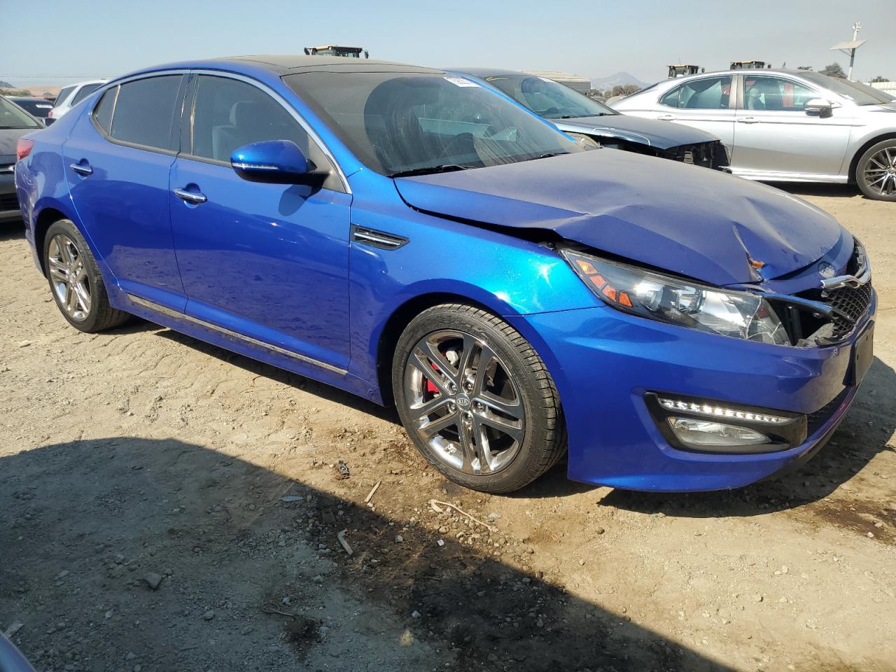 2013 KIA Optima VIN 5XXGR4A67DG132871 Copart auction photo, front end damage thumbnail 4