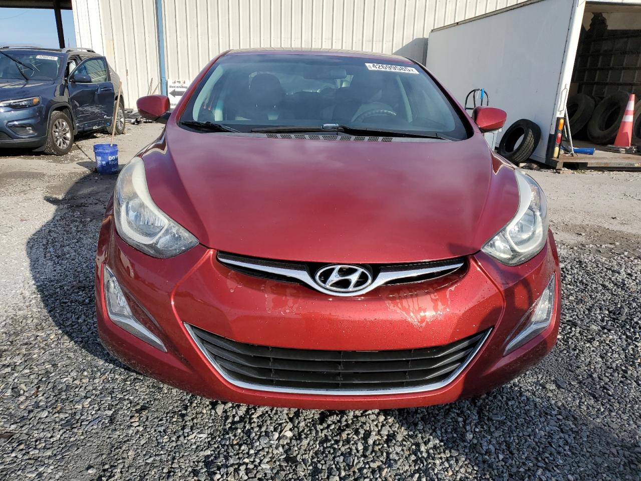 2015 Hyundai Elantra VIN 5NPDH4AE0FH619317 Copart auction photo, rear end / front end damage thumbnail 5
