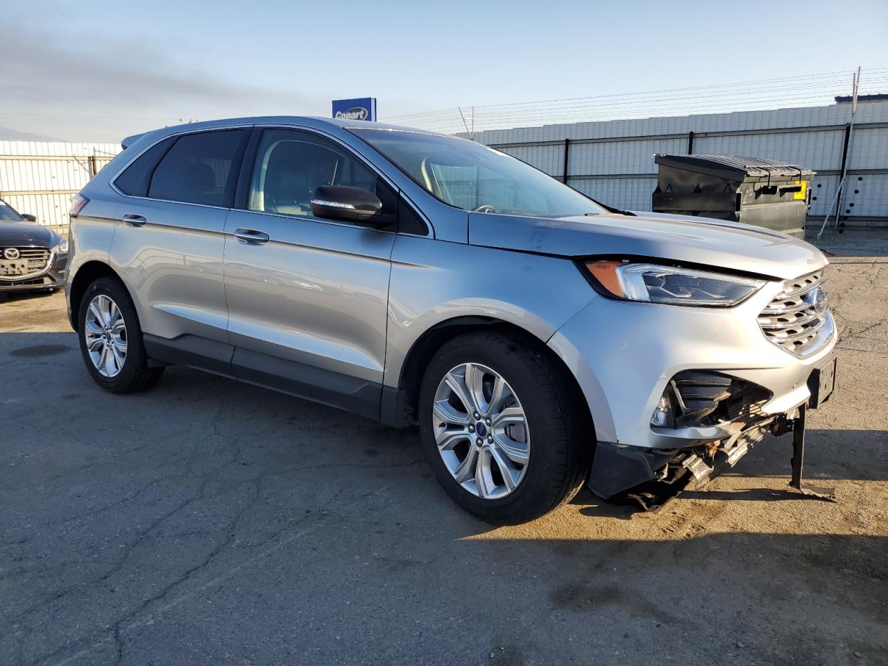 2022 Ford Edge VIN 2FMPK4K92NBA55434 Copart auction photo, front end damage thumbnail 4