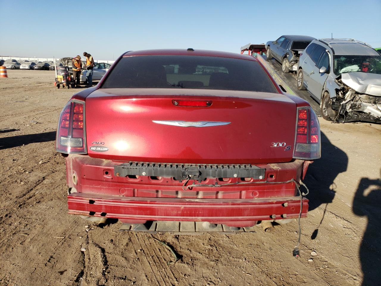 2014 Chrysler 300 VIN 2C3CCAGG5EH381378 Copart auction photo, rear end / hail damage thumbnail 6