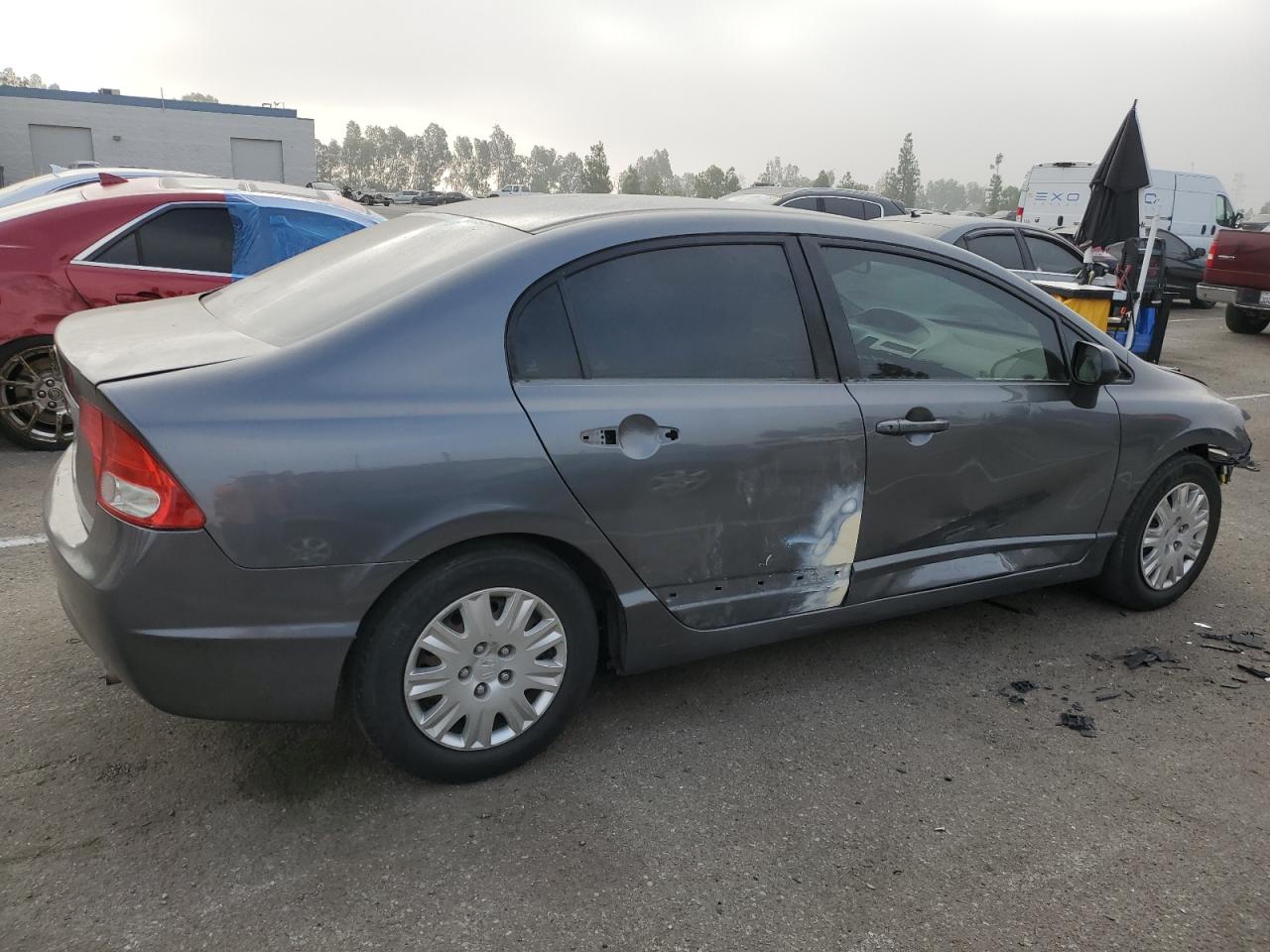 2010 Honda Civic VIN 19XFA1F36AE023144 Copart auction photo, front end / side damage thumbnail 3