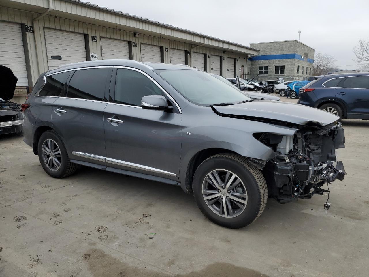 2020 Infiniti QX60 VIN 5N1DL0MM7LC512794 Copart auction photo, front end damage thumbnail 4
