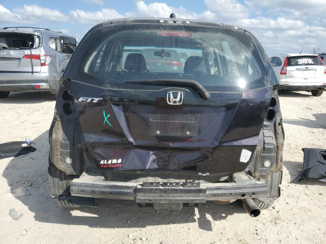 2013 Honda Fit VIN JHMGE8H55DC019564 Copart auction photo, rear end / minor dent/scratches damage thumbnail 6