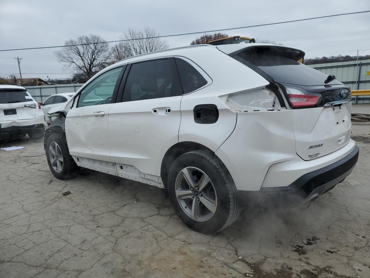 2019 Ford Edge VIN 2FMPK3J99KBB08587 Copart auction photo, front end / side damage thumbnail 2