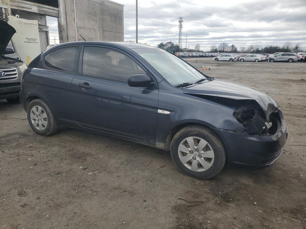 2010 Hyundai Accent VIN KMHCM3AC3AU165428 Copart auction photo, front end / minor dent/scratches damage thumbnail 4
