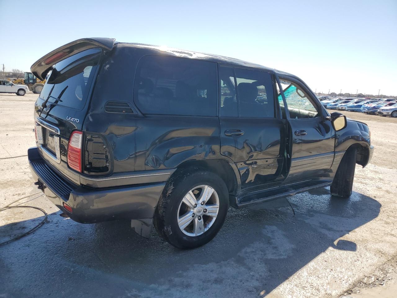 2004 Lexus LX VIN JTJHT00W043536558 Copart auction photo, rollover / all over damage thumbnail 3