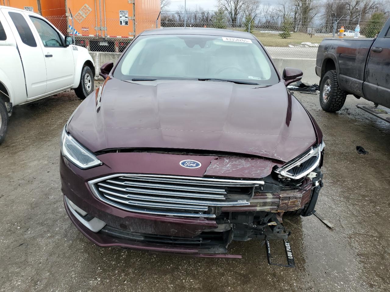 2017 Ford Fusion VIN 3FA6P0SU9HR147389 Copart auction photo, front end damage thumbnail 5
