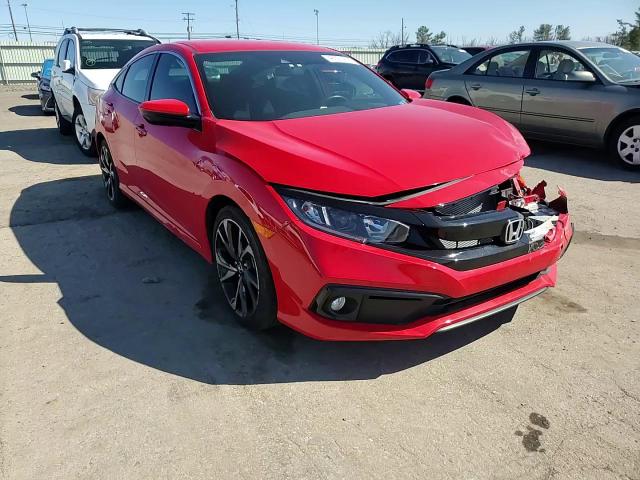2021 Honda Civic VIN 2HGFC2F89MH519562 Copart auction photo, front end / side damage thumbnail 10