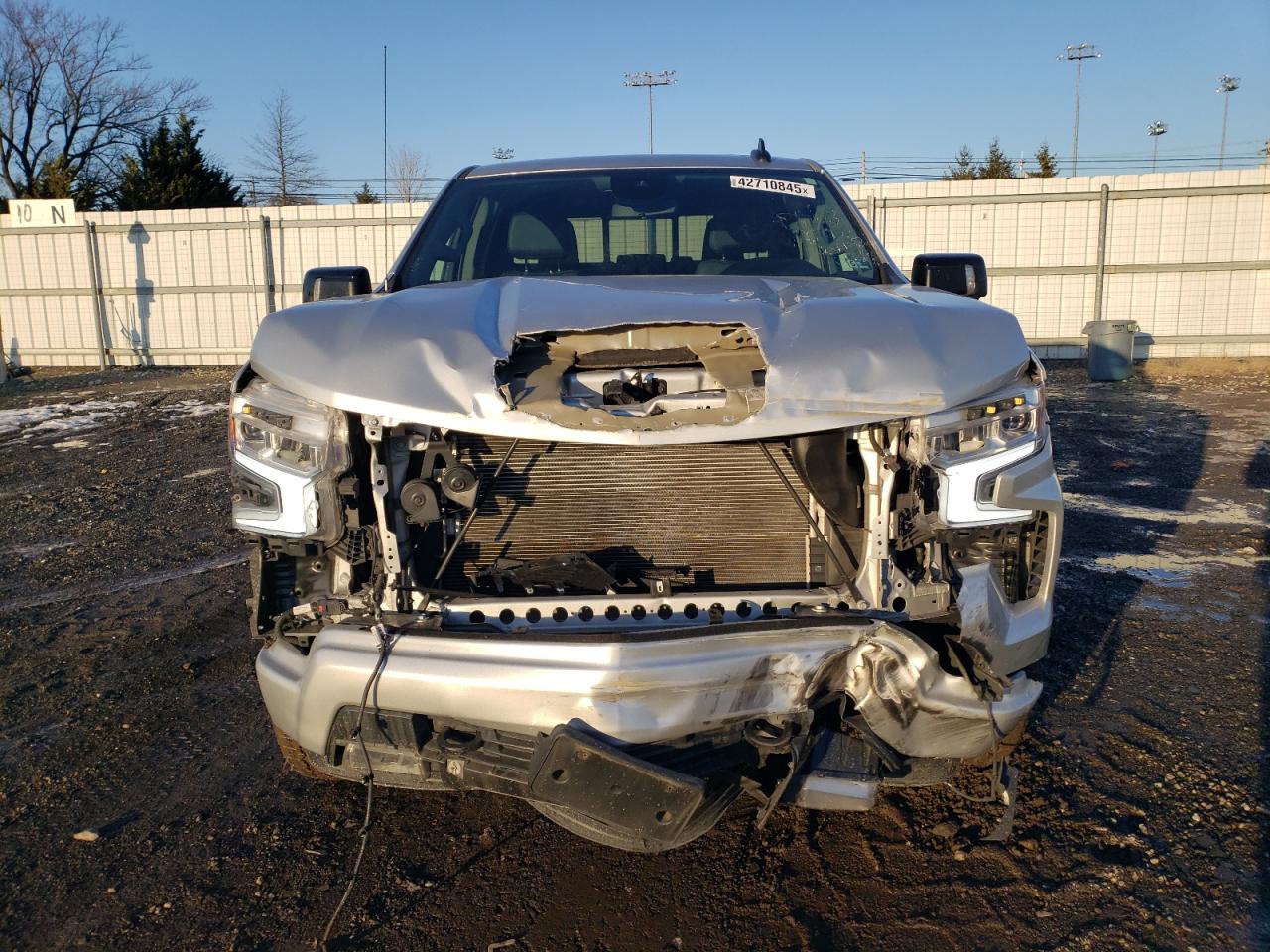 2022 Chevrolet Silverado VIN 1GCUDEED1NZ520709 Copart auction photo, front end / minor dent/scratches damage thumbnail 5