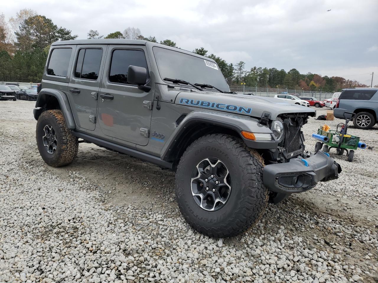 2021 Jeep Wrangler VIN 1C4JJXR63MW745412 Copart auction photo, front end damage thumbnail 4