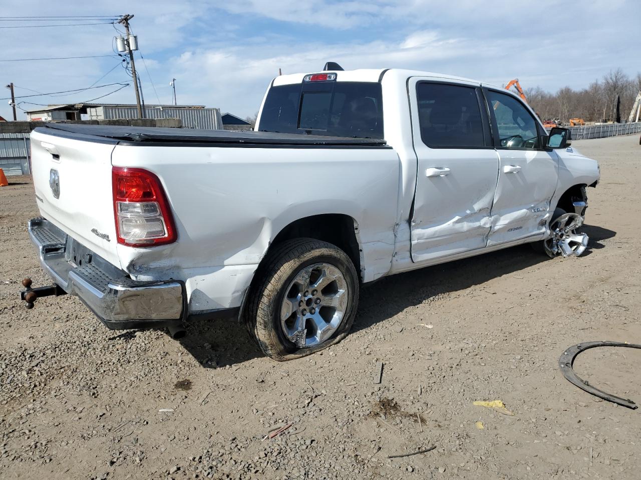 2022 RAM 1500 VIN 1C6RRFFG5NN429835 Copart auction photo, side / front end damage thumbnail 3