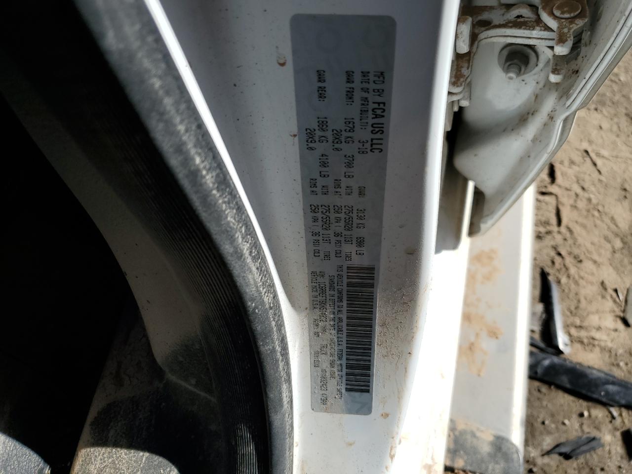 2019 RAM 1500 VIN 1C6RREFT6KN514332 Copart auction photo, water/flood damage thumbnail 12