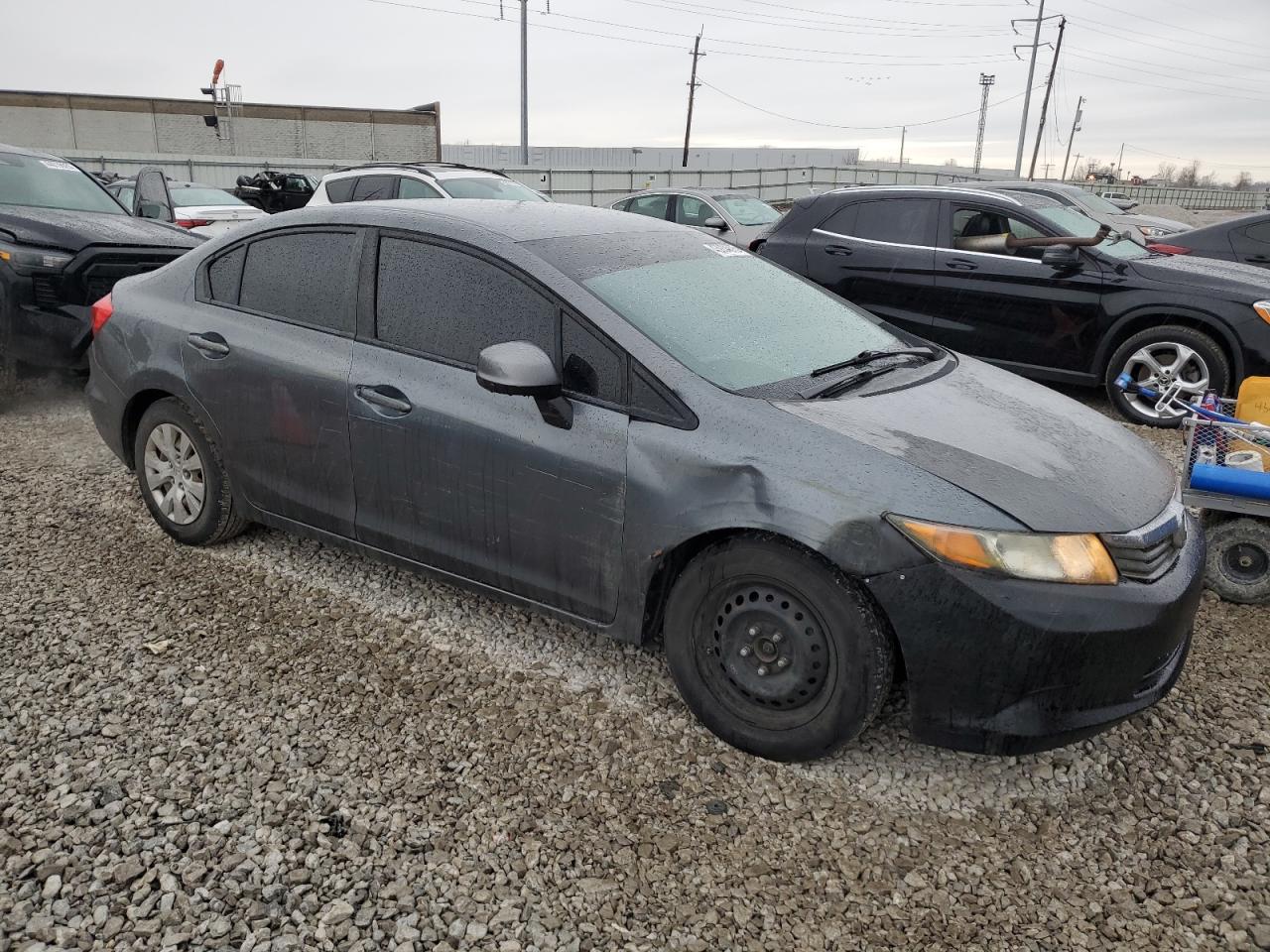 2012 Honda Civic VIN 19XFB2F54CE054836 Copart auction photo, front end damage thumbnail 4