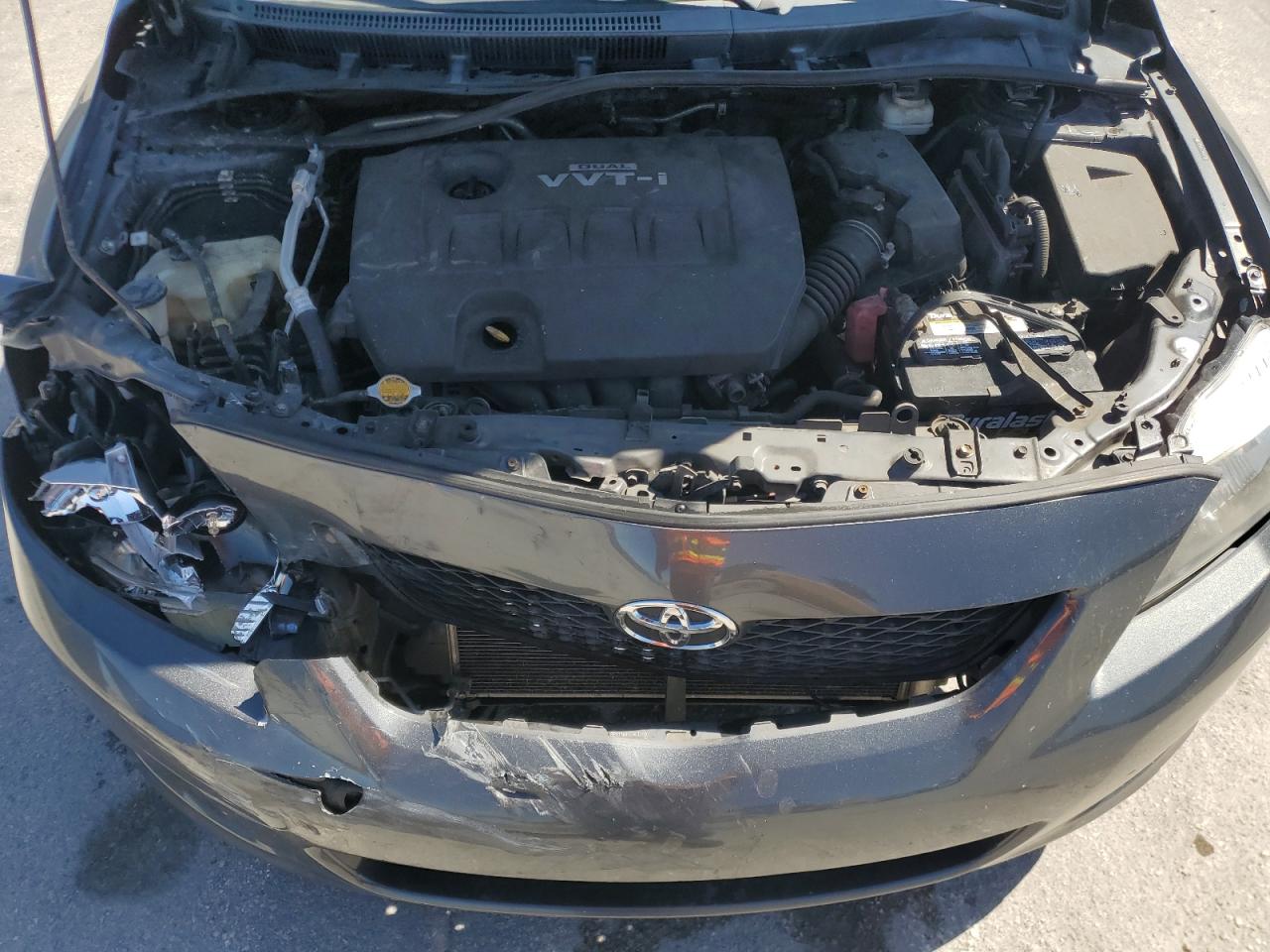 2010 Toyota Corolla VIN 2T1BU4EE3AC338590 Copart auction photo, front end / side damage thumbnail 11