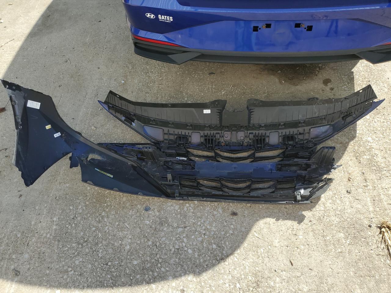 2023 Hyundai Elantra VIN KMHLM4AG0PU439332 Copart auction photo, front end / side damage thumbnail 12