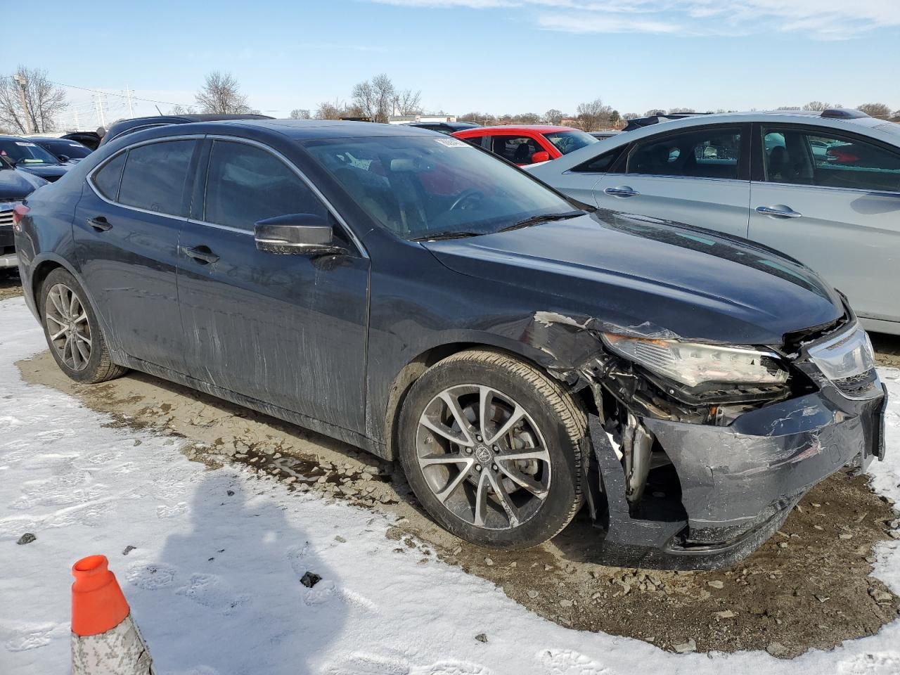 2015 Acura TLX VIN 19UUB2F34FA014979 Copart auction photo, front end damage thumbnail 4
