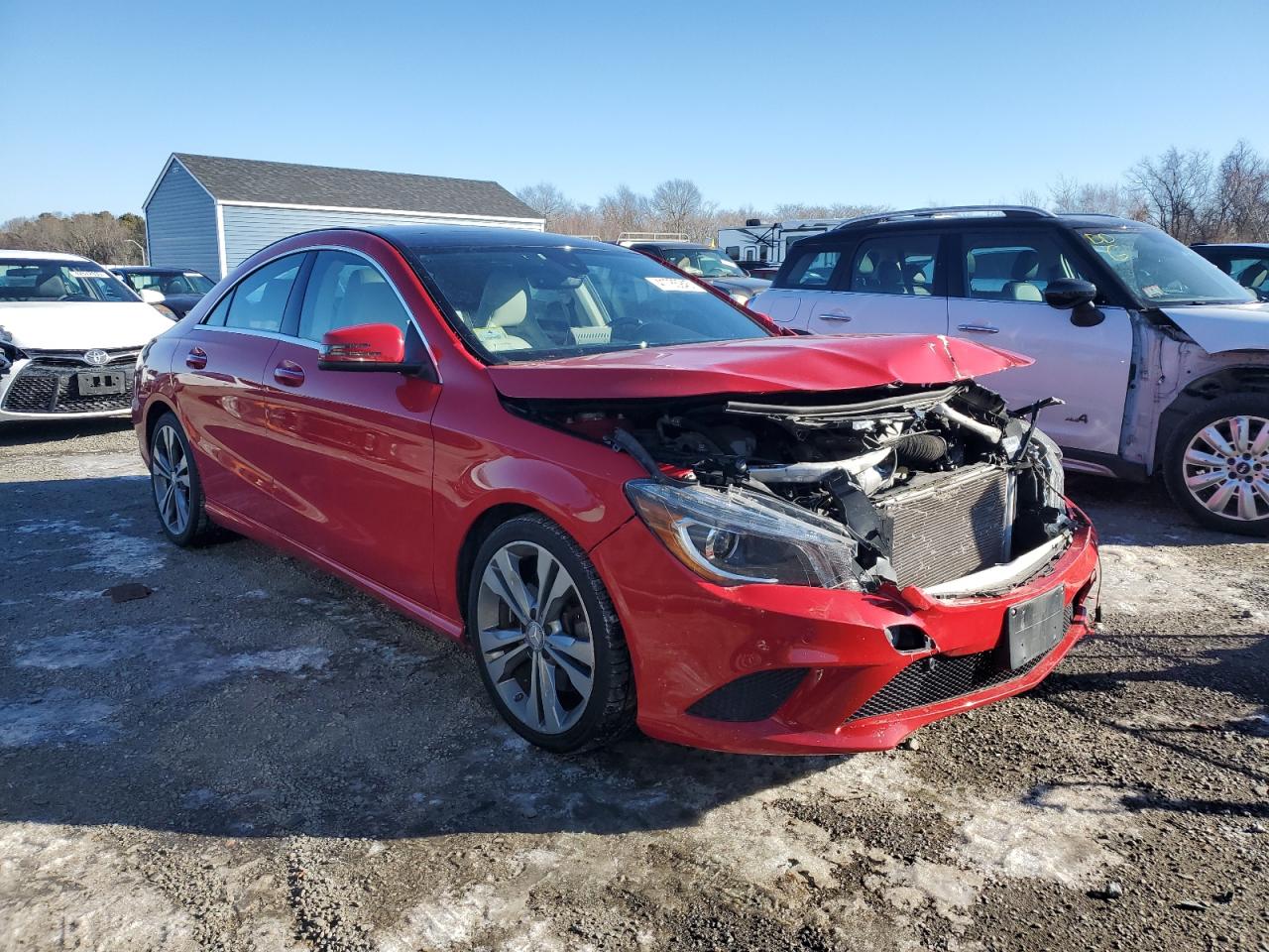2015 Mercedes-Benz CLA-klasse VIN WDDSJ4GB5FN175480 Copart auction photo, front end damage thumbnail 4