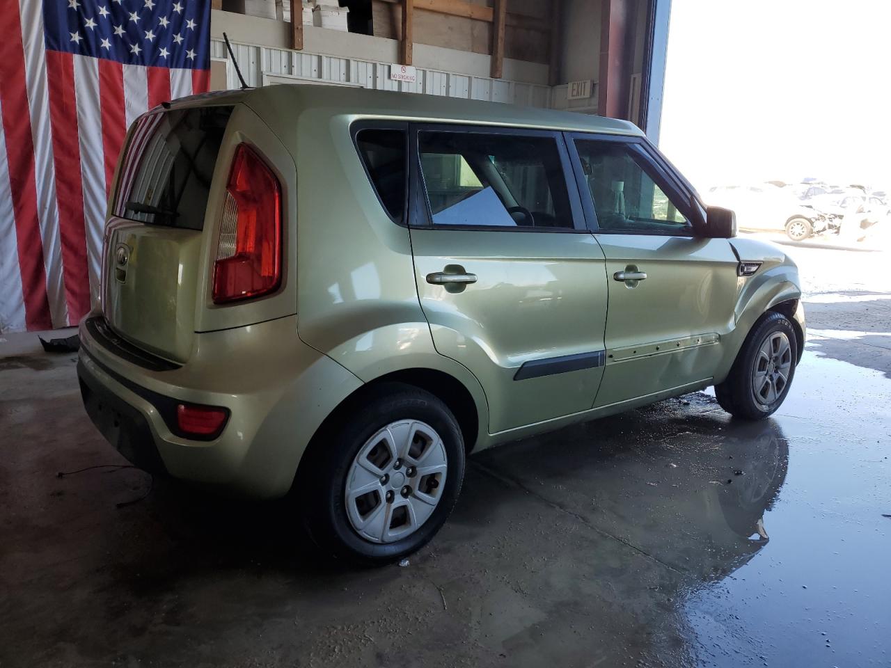 2013 KIA Soul VIN KNDJT2A56D7601766 Copart auction photo, front end / side damage thumbnail 3