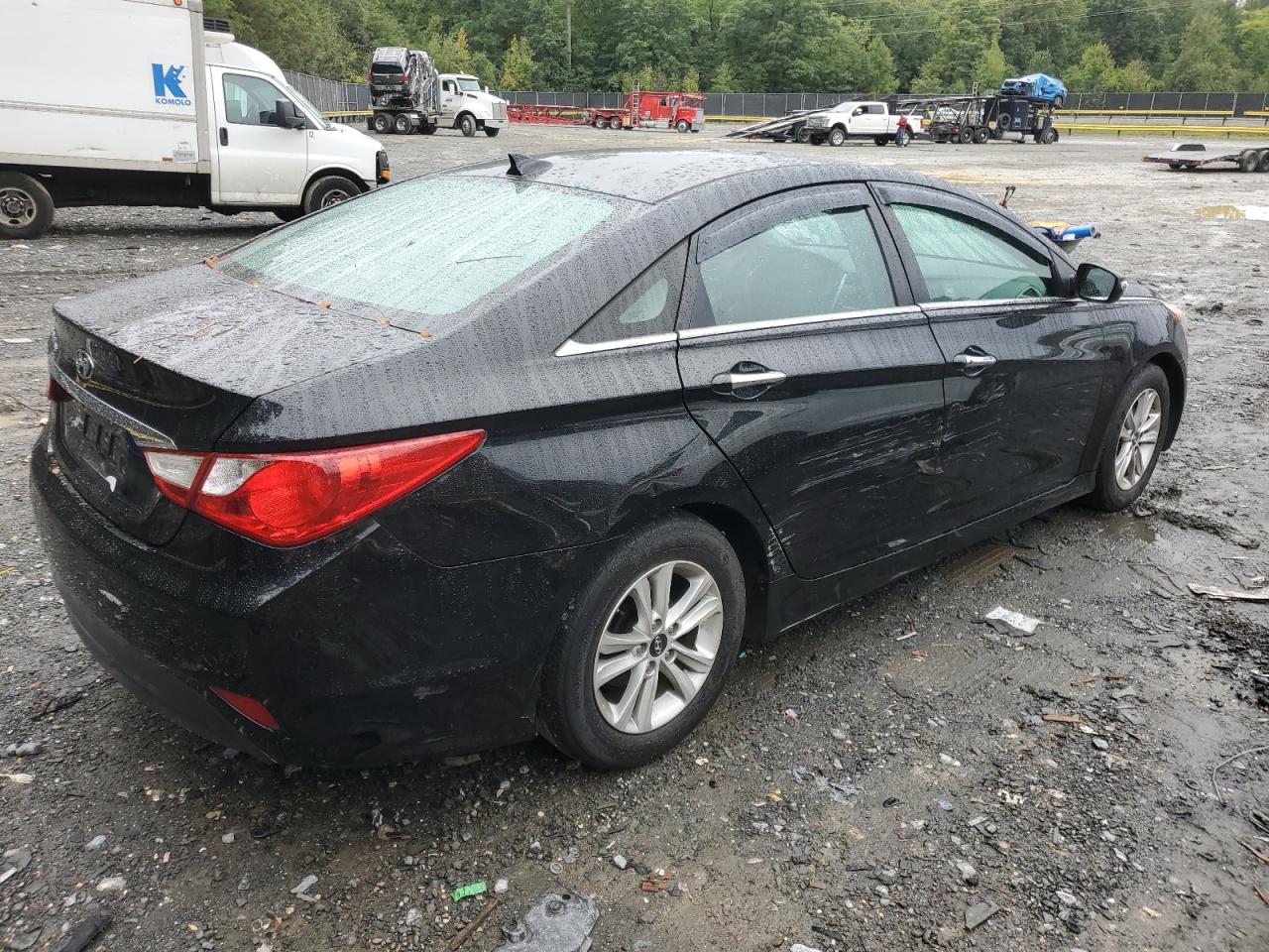 2014 Hyundai Sonata VIN 5NPEB4AC5EH942121 Copart auction photo, vandalism damage thumbnail 3