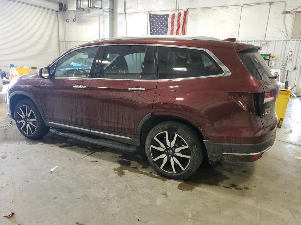 2022 Honda Pilot VIN 5FNYF6H03NB072313 Copart auction photo, rear end / side damage thumbnail 2
