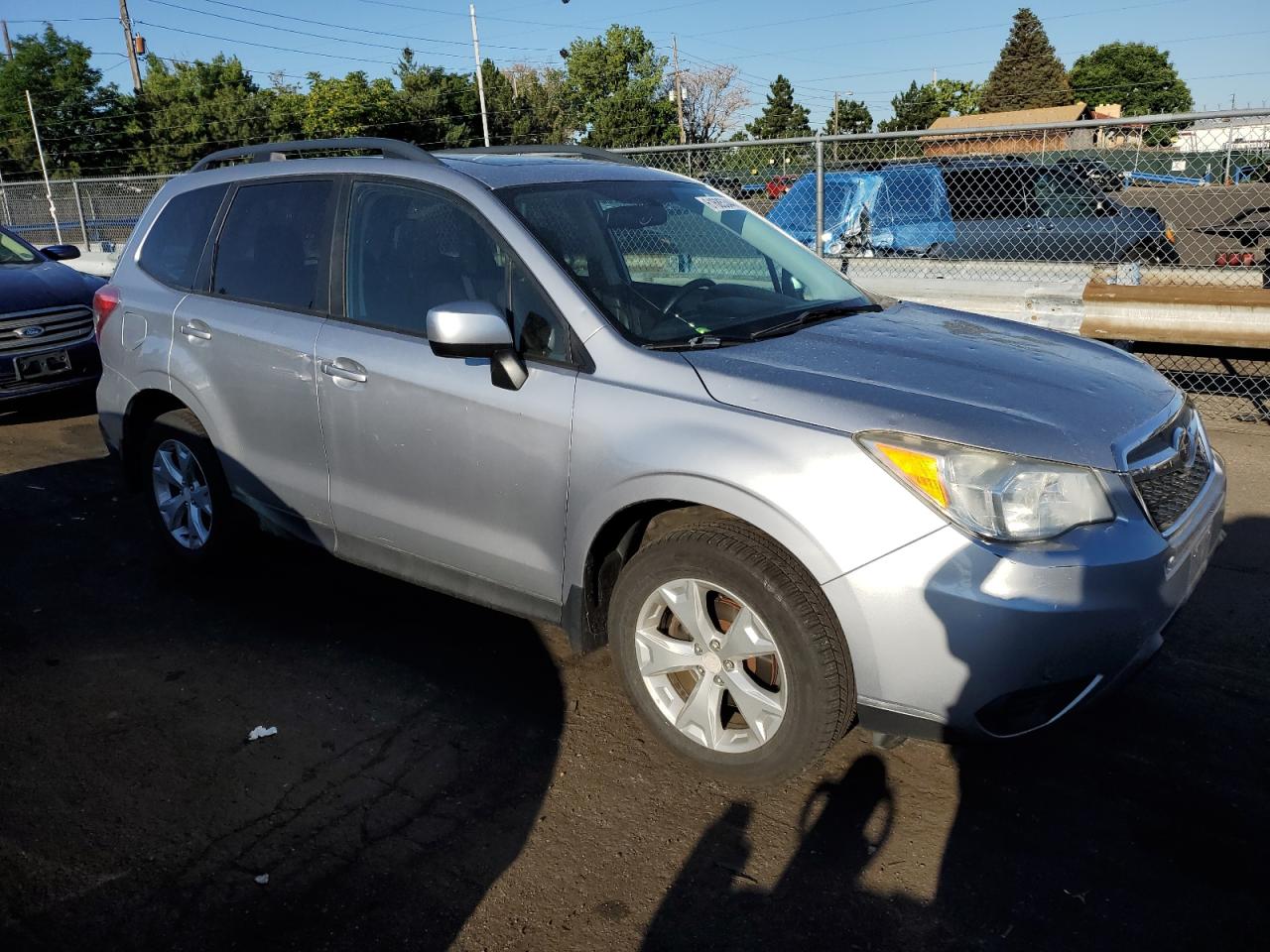2015 Subaru Forester VIN JF2SJADC9FH496363 Copart auction photo, hail damage thumbnail 4
