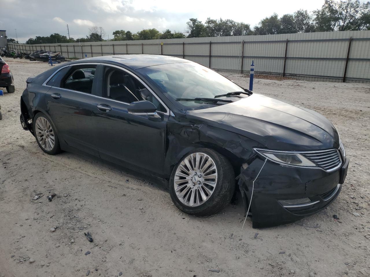 2013 Lincoln MKZ VIN 3LN6L2JK8DR817876 Copart auction photo, all over damage thumbnail 4