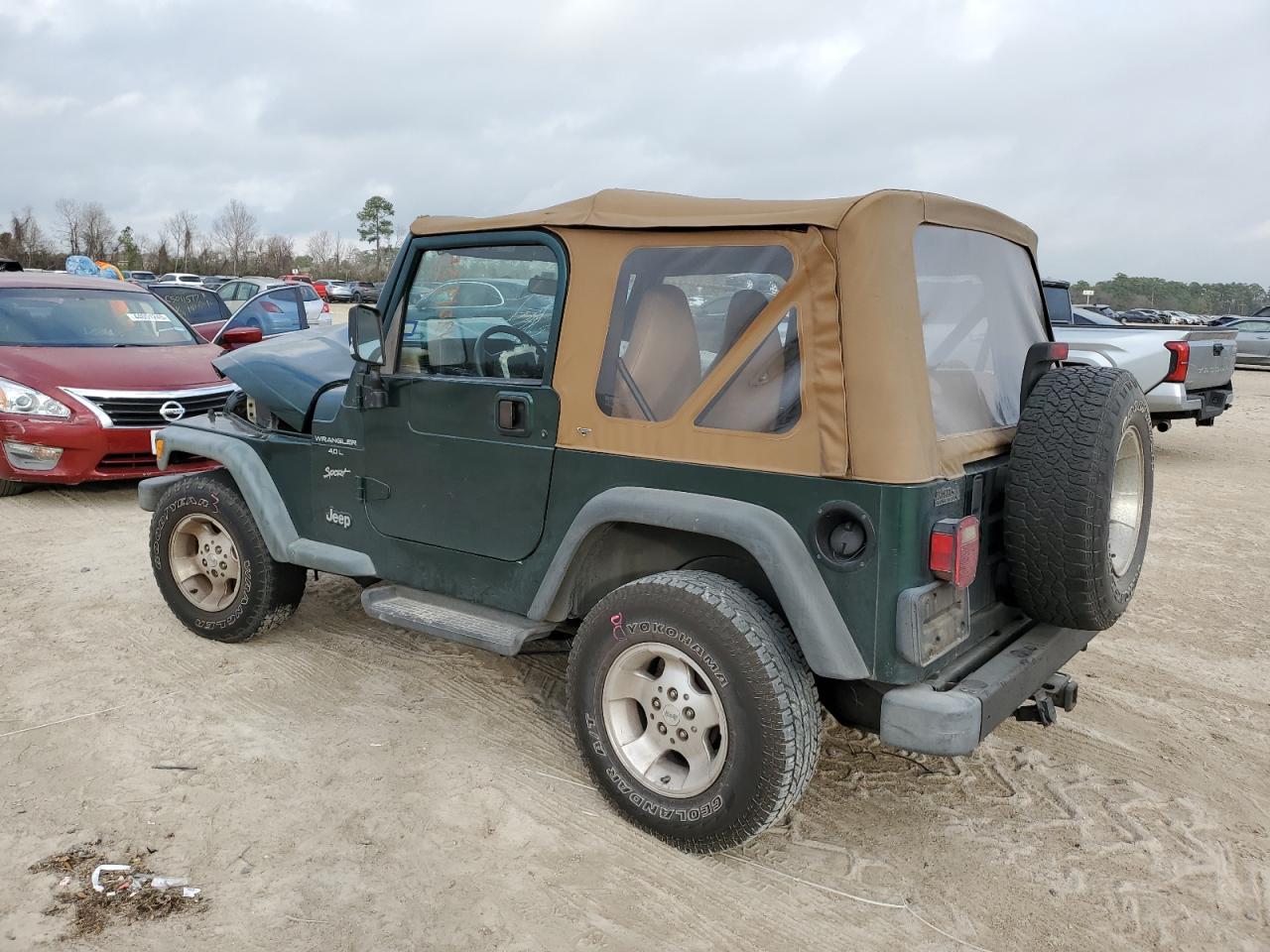 2000 Jeep Wrangler VIN 1J4FA49S1YP777304 Copart auction photo, front end damage thumbnail 2