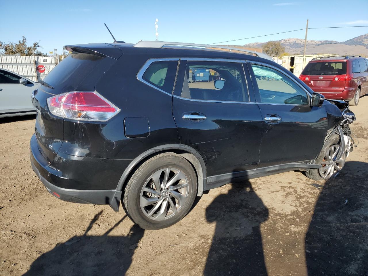 2015 Nissan Rogue VIN 5N1AT2MT8FC918321 Copart auction photo, front end / undercarriage damage thumbnail 3