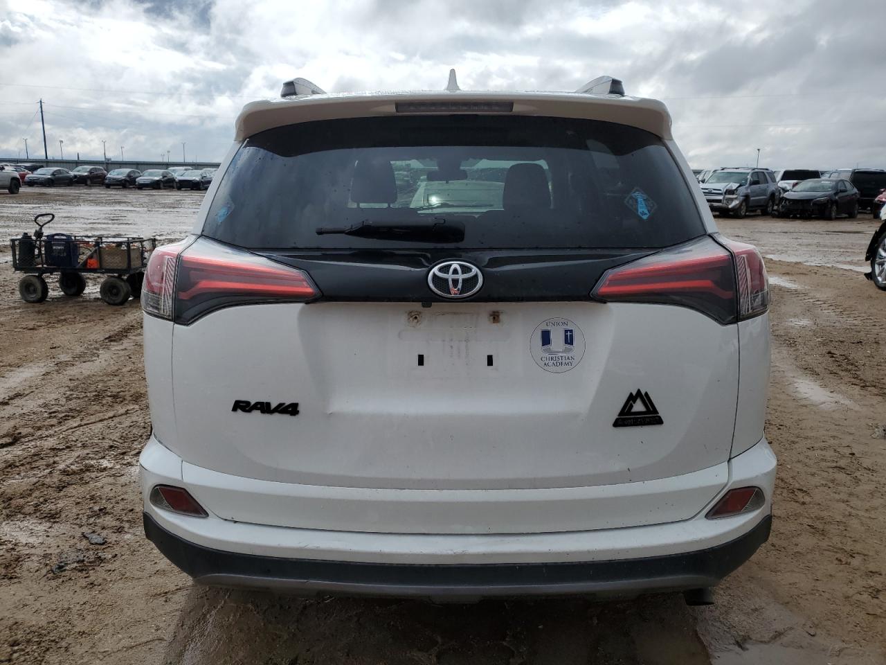 2018 Toyota RAV 4 VIN 2T3RFREV6JW743743 Copart auction photo, front end / rear end damage thumbnail 6
