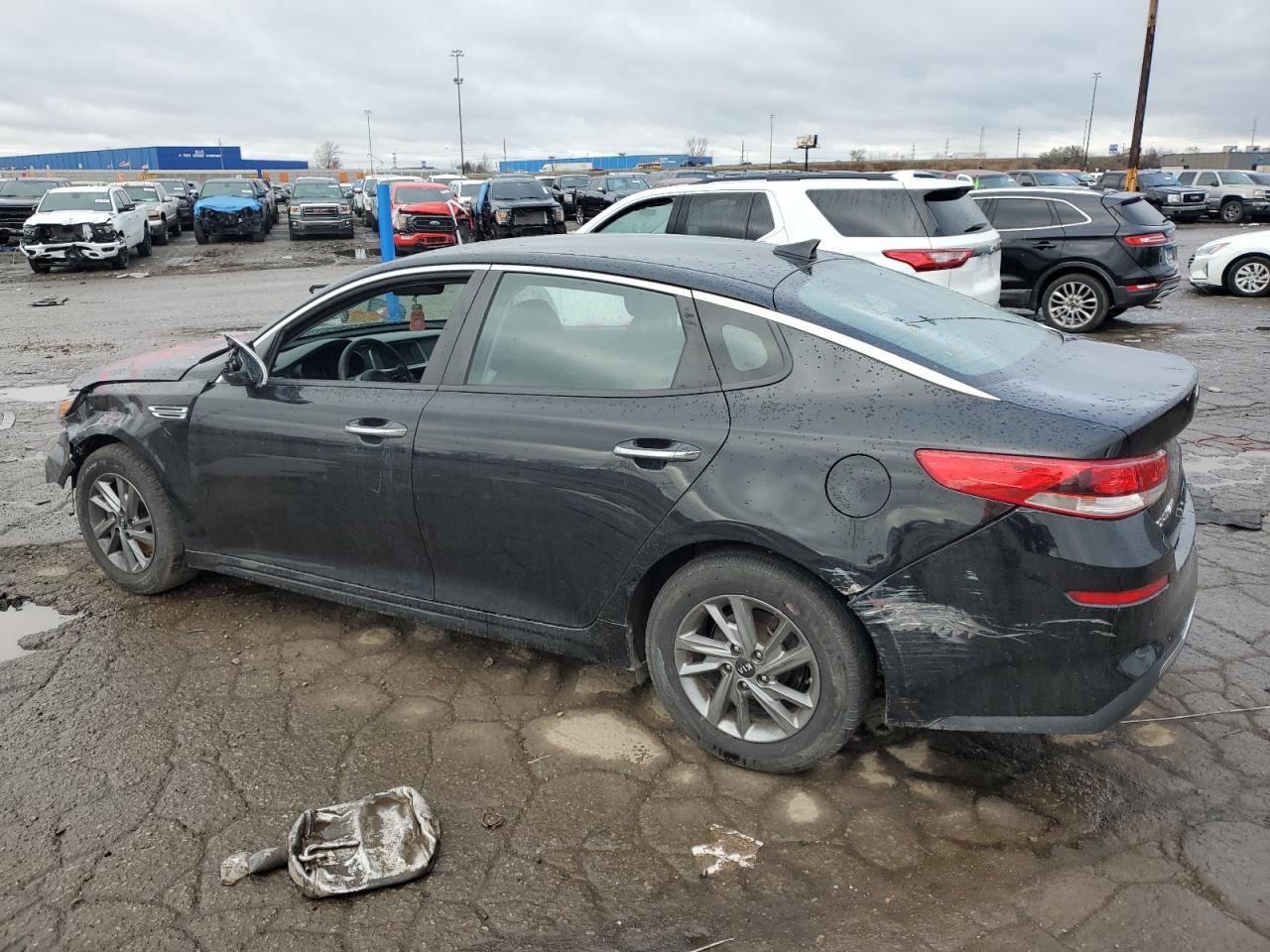 2019 KIA Optima VIN 5XXGT4L39KG368584 Copart auction photo, all over / vandalism damage thumbnail 2