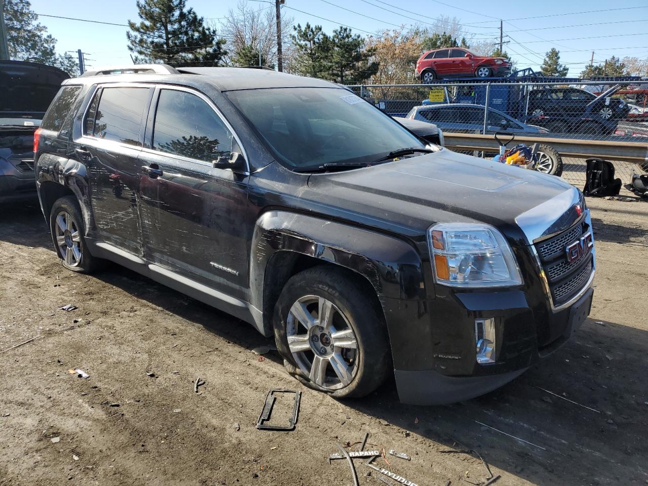2015 GMC Terrain VIN 2GKALSEK8F6129917 Copart auction photo, side / rear end damage thumbnail 4