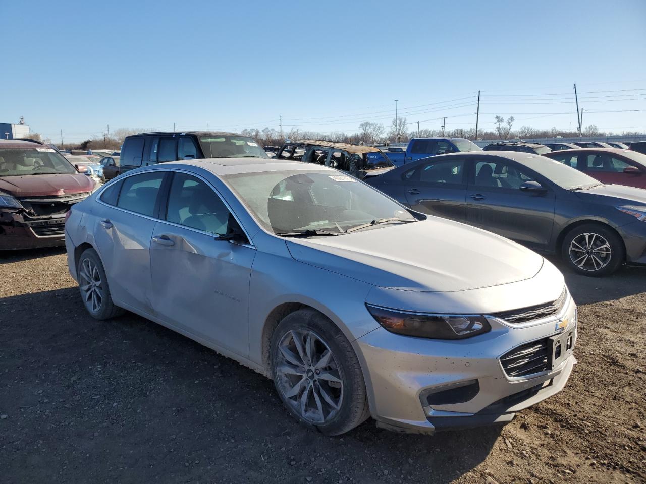 2018 Chevrolet Malibu VIN 1G1ZD5ST0JF132277 Copart auction photo, side / rear end damage thumbnail 4