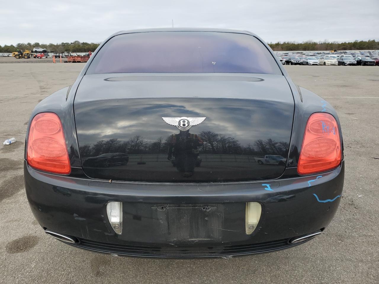 2007 Bentley Continental VIN SCBBR93W778040920 Copart auction photo, side / rear end damage thumbnail 6