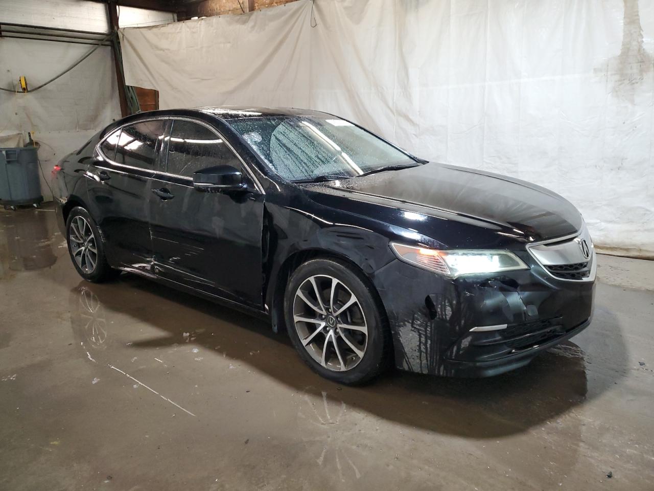 2017 Acura TLX VIN 19UUB3F59HA000800 Copart auction photo, side damage thumbnail 4