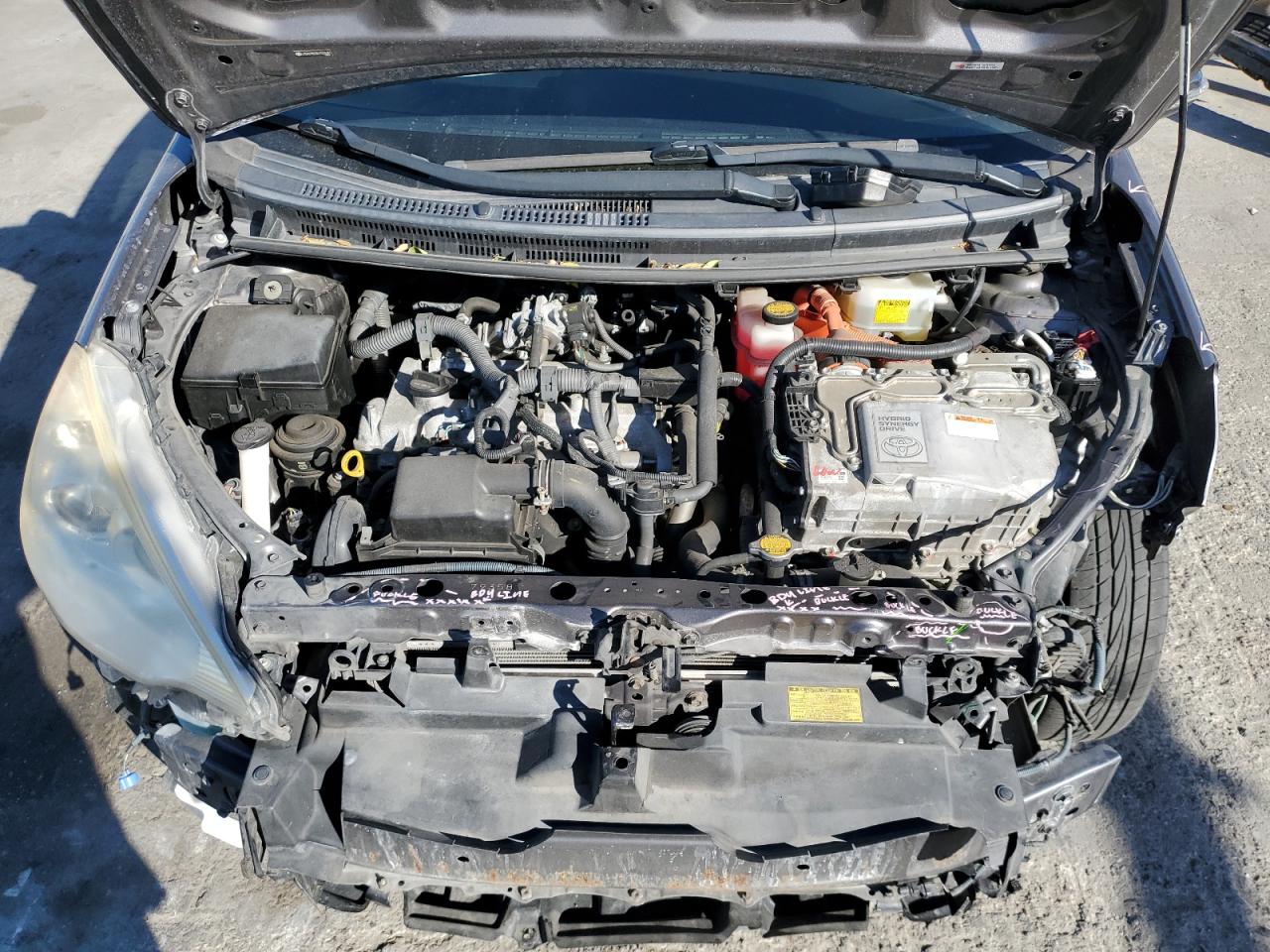 2013 Toyota Prius VIN JTDKDTB33D1534681 Copart auction photo, front end damage thumbnail 12