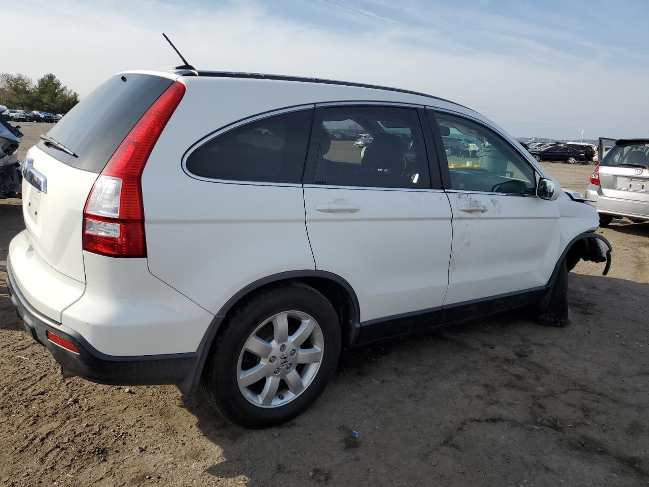 2009 Honda CR-V VIN JHLRE38719C010935 Copart auction photo, front end / side damage thumbnail 3