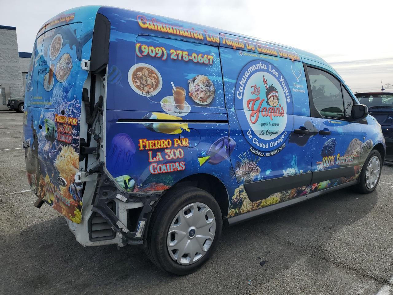 2015 Ford Transit VIN NM0LS7E78F1183394 Copart auction photo, rear end damage thumbnail 3
