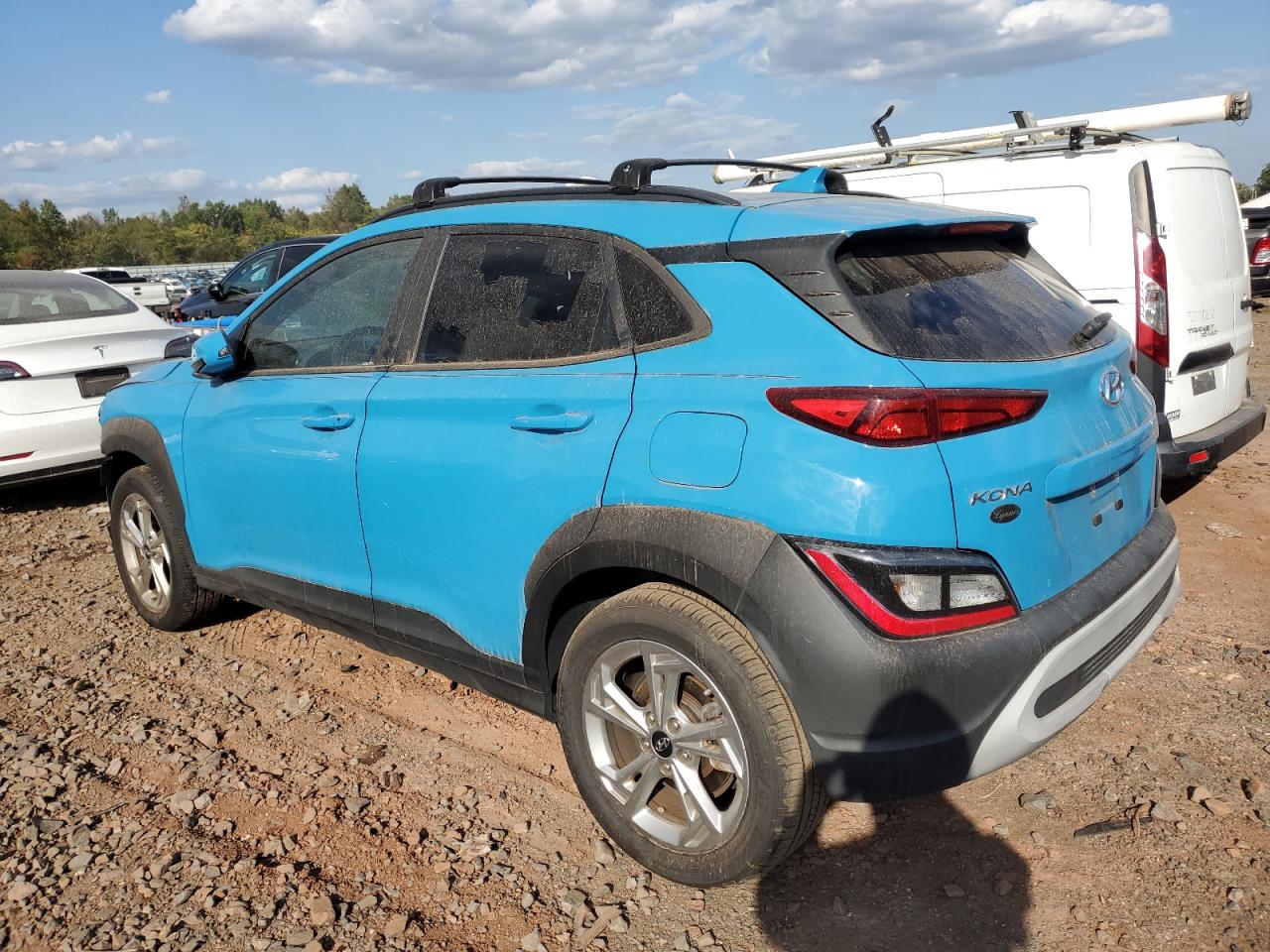 2022 Hyundai Kona VIN KM8K3CAB5NU880349 Copart auction photo, front end damage thumbnail 2