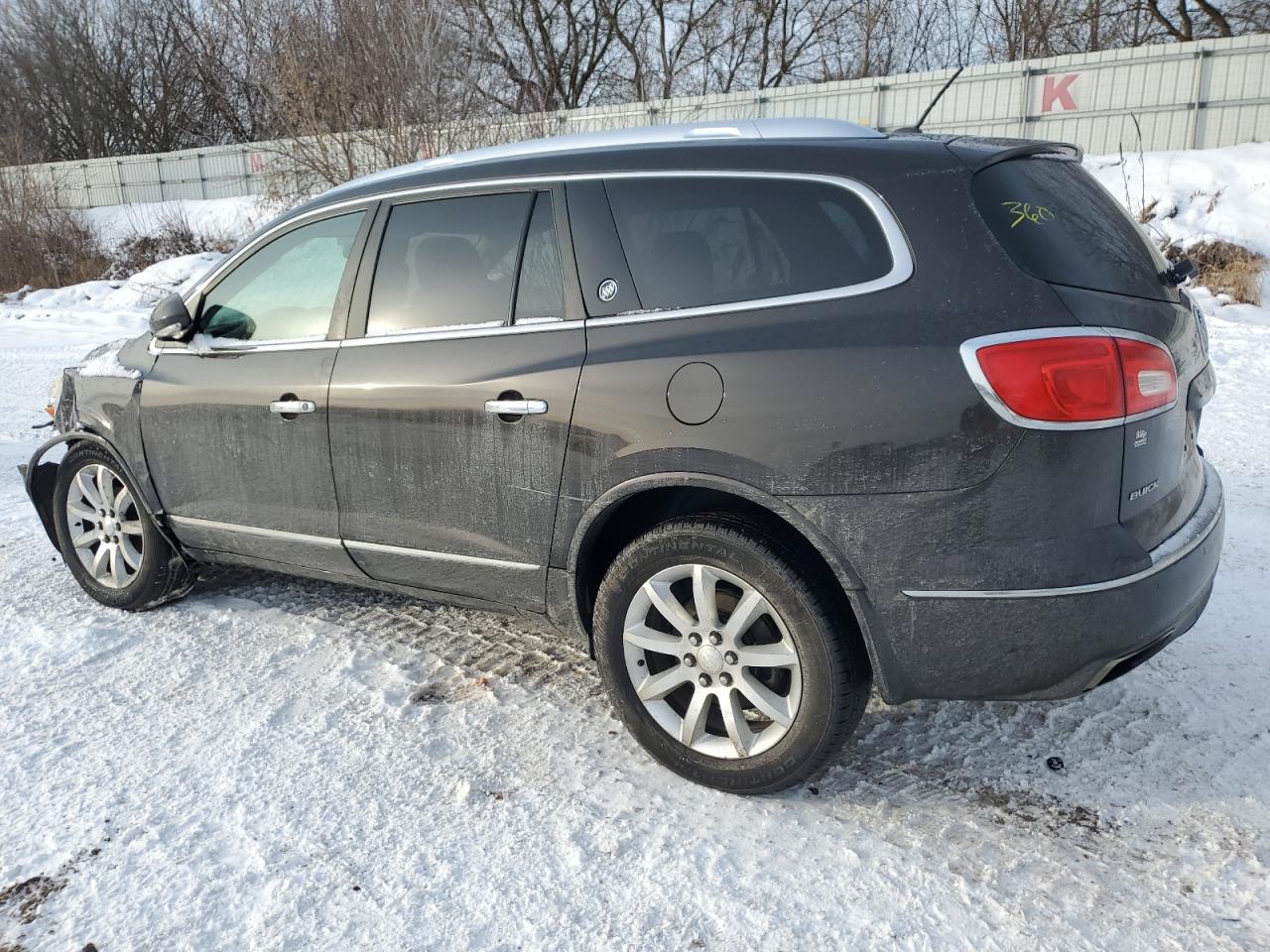 2013 Buick Enclave VIN 5GAKVDKD9DJ129129 Copart auction photo, front end / side damage thumbnail 2