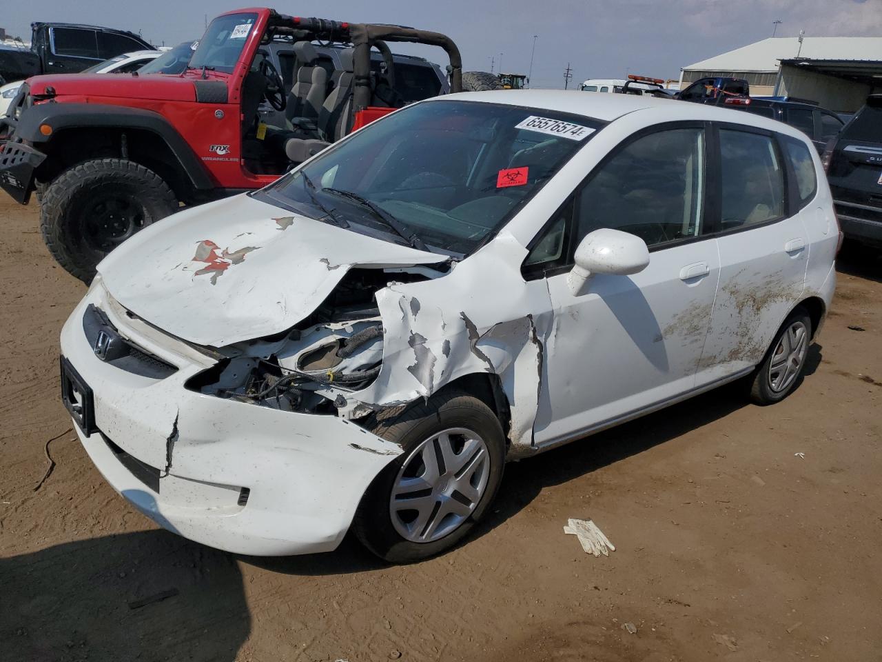2007 Honda Fit VIN JHMGD38417S003398