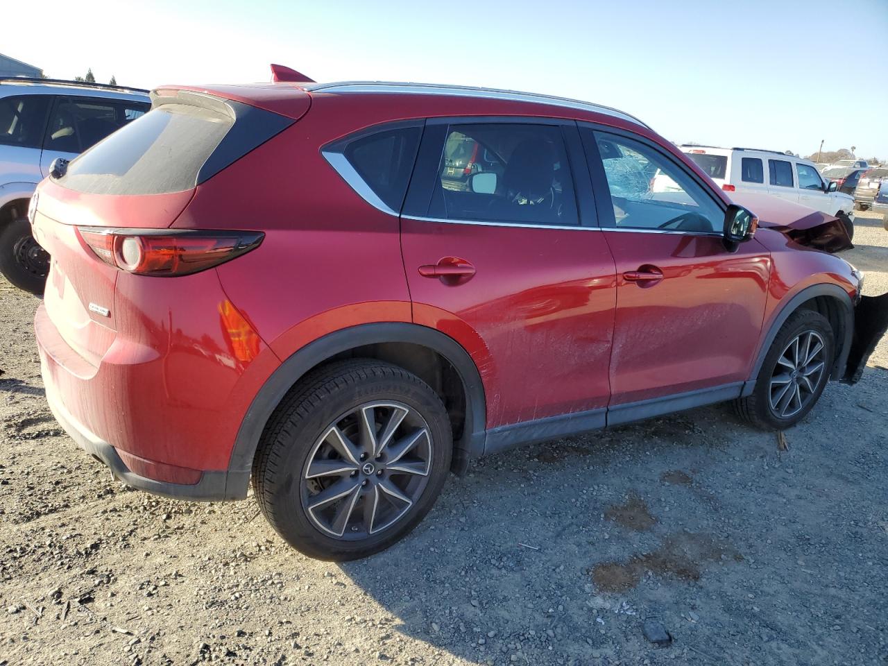 2017 Mazda CX-5 VIN JM3KFBDL2H0203644 Copart auction photo, front end / side damage thumbnail 3